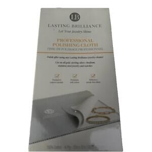 Lasting Brilliance Professional Jewelry Polishing Cloth Gold Silver Platinum New